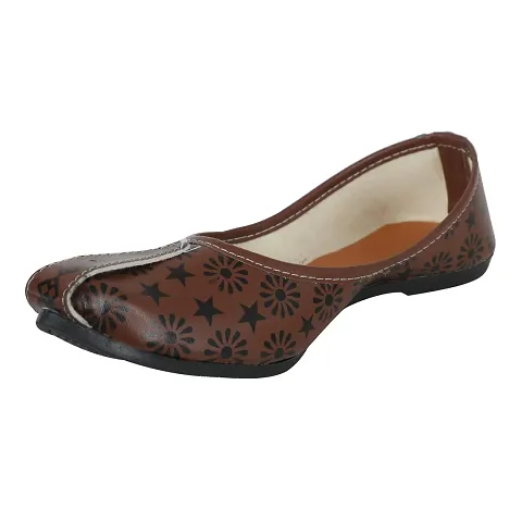 Khwaab Women's Daily/Casual/Ethnicwear Slip-on Flat Jutti/Mojari/Belly/Punjabi Jutti?