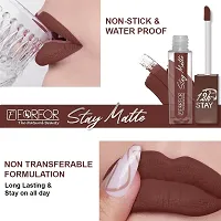 FORFOR? Stay Matte Long Lasting Mini Liquid Lipstick Waterproof (Coco Brown)-thumb2