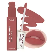 FORFORreg; Power Stay Long Last Matte Lipstick Combo of 2 - Waterproof (12 hrs stay) (Candy Red , Sandy Nude, Pack of 2)-thumb2