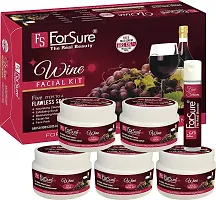 ForSure The Real Beauty Facial Kit With free Serum For Women and Girls 300 gram (Wine Facial kit)-thumb1