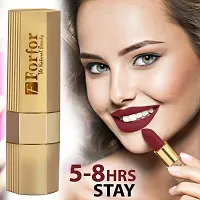 FORFORreg; Xpression Matte Lipstick Creamy Texture, Long Lasting Matte Finish Combo (5-8 hrs stay) (Pack of 5, Brown Nude ,Natural Pink ,Red Velvet , Maroon Wine ,Magenta)-thumb2