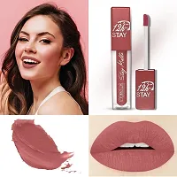 FORFOR? Stay Matte Long Lasting Mini Liquid Lipstick Waterproof (Peach Nude)-thumb3