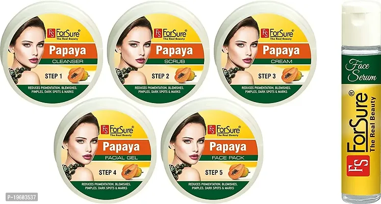 ForSure The Real Beauty Facial Kit With free Serum For Women and Girls 300 gram (Papaya Facial kit)-thumb4