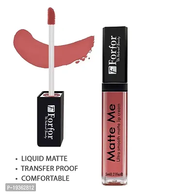 FORFOR Forever Matte Liquid Matte Lip Color | Long Lasting | Waterproof (upto 12 hours Stay)(Nude Beach), 5 ml (Pack of 1)-thumb5