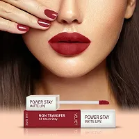 FORFORreg; Power Stay Long Last Matte Lipstick  Nail Polish Combo (Peppy Red , Deep Red)-thumb3