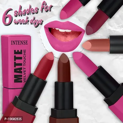 FORFOR? Intense Matte Lipstick Waterproof Long Last Matte Lipstick (Pretty in Pink)-thumb4