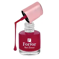 FORFORreg; Power Stay Long Last Matte Lipstick  Nail Polish Combo (Bridal Maroon , Glossy Red)-thumb4