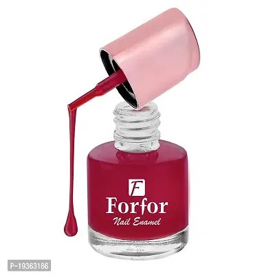 FORFORreg; Power Stay Long Last Matte Lipstick  Nail Polish Combo (Bridal Maroon , Glossy Red)-thumb5