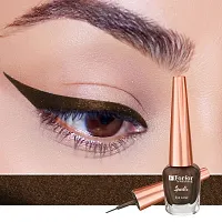 FORFOR Sensational Liquid Glitter Eyeliner Smudge-Proof and Water Proof 7 ml Each (Combo of 2, Golden, Brown)-thumb1