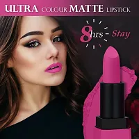 FORFOR? Intense Matte Lipstick Waterproof Long Last Matte Lipstick (Pack of 2, Pretty in Pink, Red Wave)-thumb4