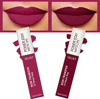 Power Stay Long Last Matte Lipstick Combo of 4- Waterproof (12 hrs stay)-thumb2