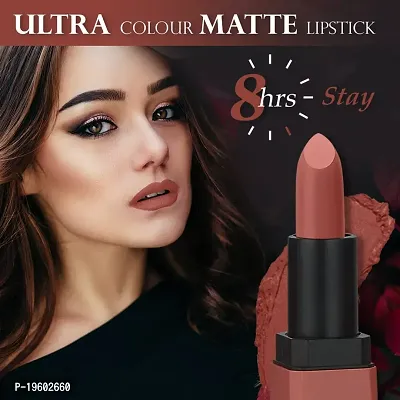 FORFOR? Intense Matte Lipstick Waterproof Long Last Matte Lipstick (Pack of 2, Pretty in Pink, Highlight Nude)-thumb5