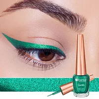 FORFOR Sensational Liquid Glitter Eyeliner Smudge-Proof and Water Proof 7 ml Each (Combo of 2, Black, Green)-thumb1