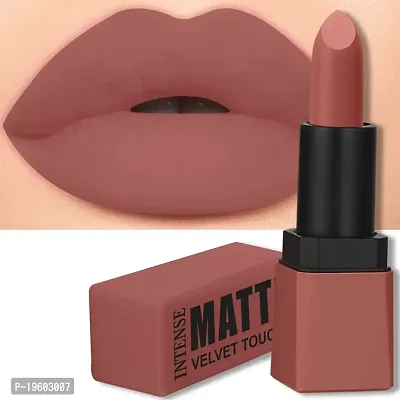 FORFOR? Intense Matte Lipstick Waterproof Long Last Matte Lipstick (Pack of 2, Sepia Brown, Highlight Nude)-thumb4