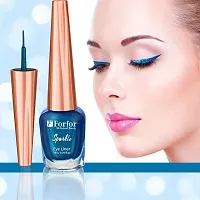 FORFOR Eye Sensational Liquid Glitter Eyeliner Smudge and Water Proof 7 ml (Blue)-thumb4