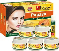 ForSure The Real Beauty Facial Kit With free Serum For Women and Girls 300 gram (Papaya Facial kit)-thumb1