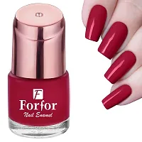 FORFORreg; Perfect Stay Glossy  Matte Nail Polish Combo of 6 (Glossy Nude ,Glossy Red , Glossy Purple , Matte Blue , Glossy White , Glossy Black, PACK OF 6)-thumb2