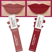 Power Stay Long Last Matte Lipstick Combo of 4- Waterproof (12 hrs stay)-thumb1