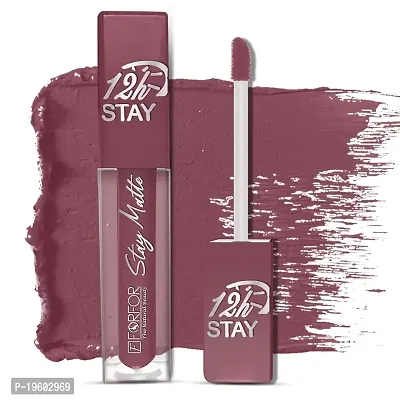 FORFOR? Stay Matte Long Lasting Mini Liquid Lipstick Waterproof Combo of 4 (Coco Brown, Mauve, Peach Nude, Bridal Maroon)-thumb4