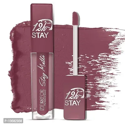 FORFOR? Stay Matte Long Lasting Mini Liquid Lipstick Waterproof Combo of 4 (Bridal Maroon, Pink Blush, Peach Nude, Mauve)-thumb4