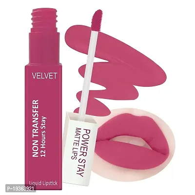 FORFORreg; Power Stay Long Last Matte Lipstick Combo of 2 - Waterproof (12 hrs stay) (Pink Blush , Candy Red, Pack of 2)-thumb3