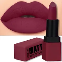 FORFOR? Intense Matte Lipstick Waterproof Long Last Matte Lipstick (Pack of 2, Pretty in Pink, Peppy Maroon)-thumb3