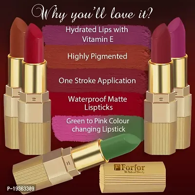 FORFORreg; Xpression Matte Long Lasting Waterproof Lipstick (5-8 hrs stay) (Brown Nude)-thumb3