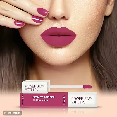 FORFORreg; Power Stay Long Last Matte Lipstick  Nail Polish Combo (Pink Blush , Glossy Pink)-thumb4