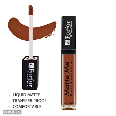 FORFOR Forever Matte Long Lasting | Waterproof | Liquid Matte Lip Color - Bury Brown (upto 12 hours Stay)-thumb5