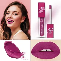 FORFOR? Stay Matte Long Lasting Mini Liquid Lipstick Waterproof (Pink Blush)-thumb1