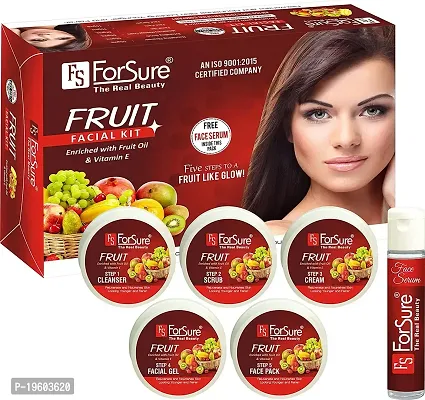 ForSure The Real Beauty Facial Kit With free Serum For Women and Girls 300 gram (Mix Fruit Facial kit)-thumb2