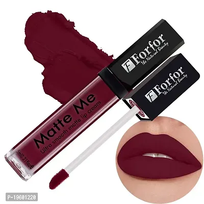 FORFOR? Forever Matte Long Lasting | Waterproof | Liquid Matte Lip Color - Vintage Wine (upto 12 hours Stay)