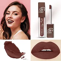 FORFOR? Stay Matte Long Lasting Mini Liquid Lipstick Waterproof Combo of 4 (Candy Red, Pink Blush, Coco Brown, Mauve)-thumb2