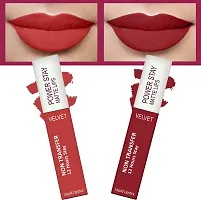 Power Stay Long Last Matte Lipstick Combo of 4- Waterproof (12 hrs stay)-thumb2