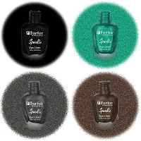 FORFOR Sensational Liquid Glitter Eyeliner Smudge-Proof and Water Proof 7 ml Each (Set of 4, Black,Grey,Green,Brown)-thumb1