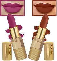 Xpression Matte Lipstick Highly Pigmented, Creamy Texture, Long Lasting Matte Finish - Combo of 5 (5-8 hrs stay)-thumb2