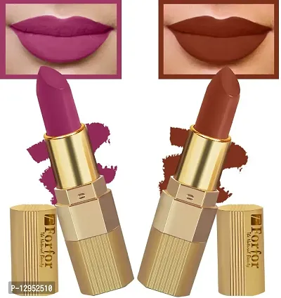 Xpression Matte Lipstick Highly Pigmented, Creamy Texture, Long Lasting Matte Finish - Combo of 5 (5-8 hrs stay)-thumb3