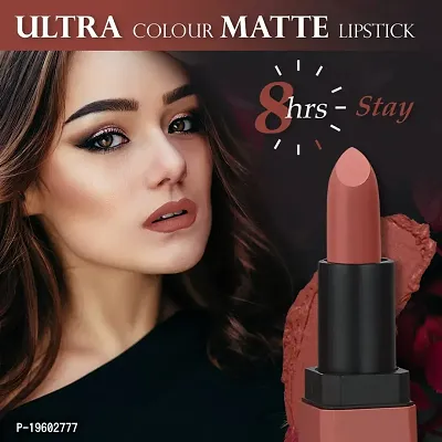 FORFOR? Intense Matte Lipstick Waterproof Long Last Matte Lipstick (Highlight Nude)-thumb3