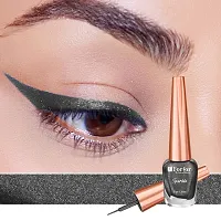 FORFOR Sensational Liquid Glitter Eyeliner Smudge-Proof and Water Proof 7 ml Each (Combo of 2, Grey, Golden)-thumb2