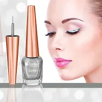 FORFOR Eye Sensational Liquid Glitter Eyeliner Smudge and Water Proof 7 ml (Silver)-thumb3