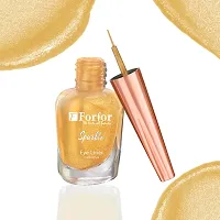FORFOR Sensational Liquid Glitter Eyeliner Smudge-Proof and Water Proof 7 ml Each (Combo of 2, Golden, Brown)-thumb4