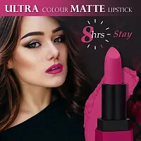 FORFOR? Intense Matte Lipstick Waterproof Long Last Matte Lipstick (Blossom Pink)-thumb2