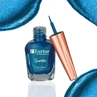 FORFOR Sensational Liquid Glitter Eyeliner Smudge-Proof and Water Proof 7 ml Each (Combo of 2, Black, Blue)-thumb4