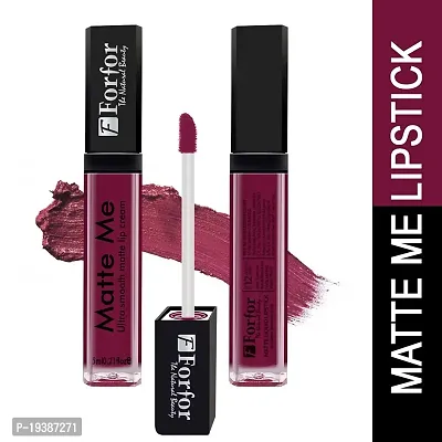 FORFORreg; Forever Matte Long Lasting | Waterproof | Liquid Matte Lip Color - Moon Maroon (upto 12 hours Stay)-thumb3