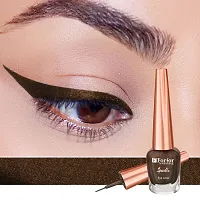 FORFOR Sensational Liquid Glitter Eyeliner Smudge-Proof and Water Proof 7 ml Each (Combo of 2, Grey, Brown)-thumb1