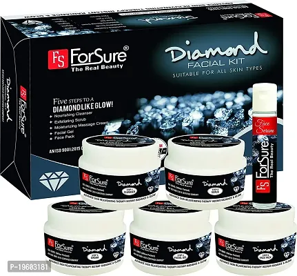 ForSure The Real Beauty Facial Kit With free Serum For Women and Girls 300 gram (Diamond Facial kit)-thumb2