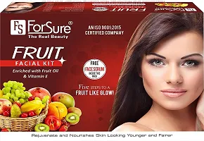 ForSure The Real Beauty Facial Kit With free Serum For Women and Girls 300 gram (Mix Fruit Facial kit)-thumb2