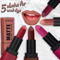 FORFOR? Intense Matte Lipstick Waterproof Long Last Matte Lipstick (Highlight Nude)-thumb4