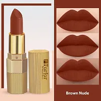 FORFORreg; Xpression Matte Long Lasting Waterproof Lipstick (5-8 hrs stay) (Brown Nude)-thumb1