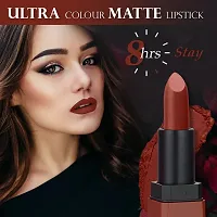 FORFOR? Intense Matte Lipstick Waterproof Long Last Matte Lipstick (Sepia Brown)-thumb2